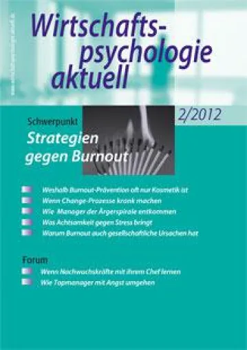 Burnout-Prävention: Training zur Emotionsregulierung entwickelt Bild: Burnout-Prävention: Training zur Emotionsregulierung entwickelt