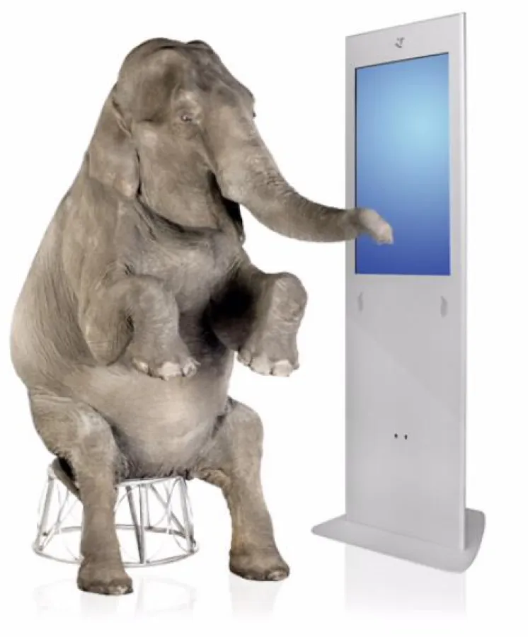 Berührungssensible Werbegiganten von friendlyway