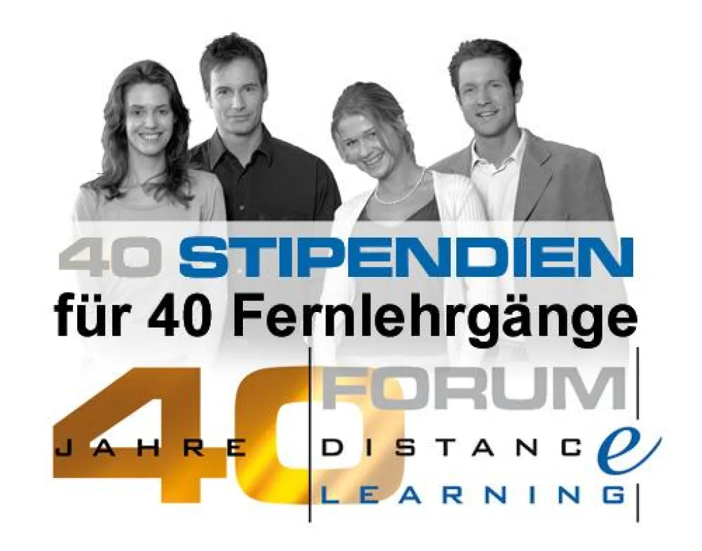 Das Forum DistancE-Learning vergibt im Jubiläumsjahr 40 Stipendien
