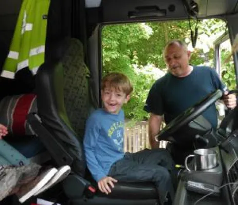 Bild: Echtes Strandfeeling im Obermann-Lkw