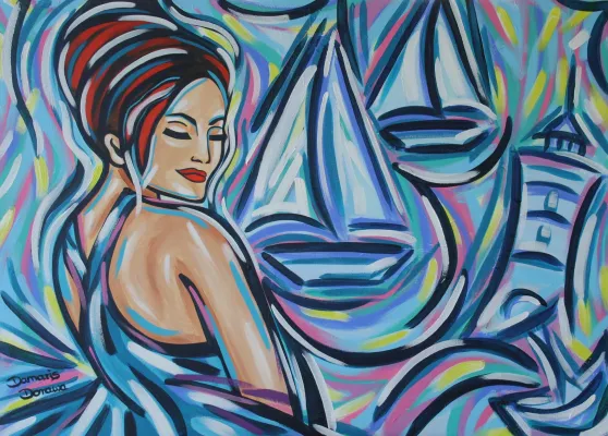 Bild: Sehnsucht nach dem Meer – Farbstarke Pop-Art jetzt im H4 Hotel Hamburg zu sehen