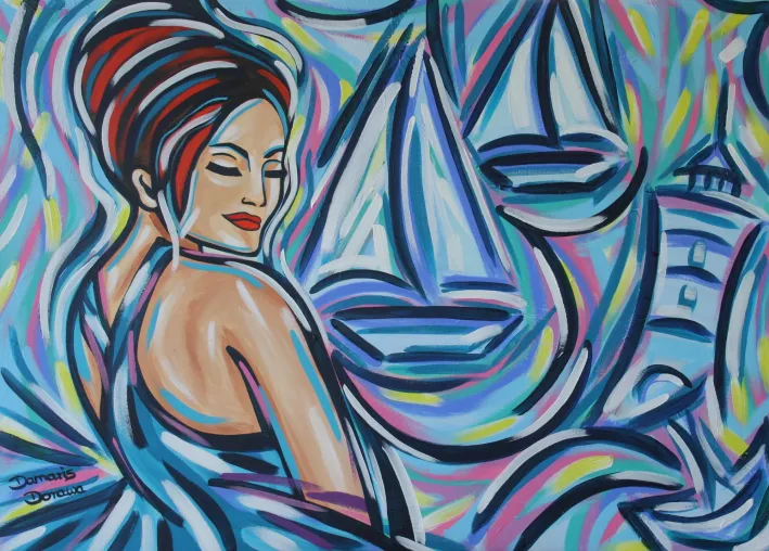 Bild: Sehnsucht nach dem Meer – Farbstarke Pop-Art jetzt im H4 Hotel Hamburg zu sehen
