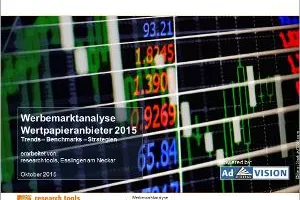 Wertpapieranbieter bevorzugen Printwerbung Bild: Wertpapieranbieter bevorzugen Printwerbung