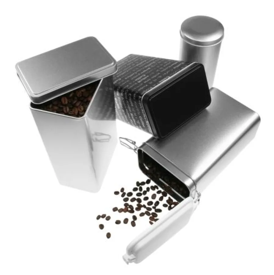 Kaffeedosen aus Metall