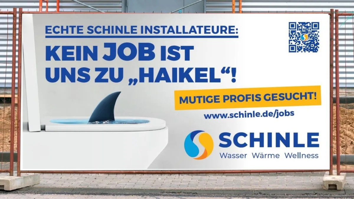 Auszug aus der HAI-Kampagne der Firma Schinle, Schramberg (© KÄLBERWEIDE - Die Kreativagentur GmbH & Co. KG // Michael Braun)