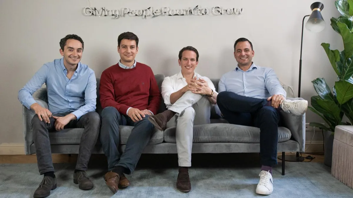 Das Leadership-Team von EverEstate: v.l.n.r. COO Mark Hahnfeld, CTO Sebastian Bojahr, CEO Kyrill K. Radev und Head of Sales Franko Došen.