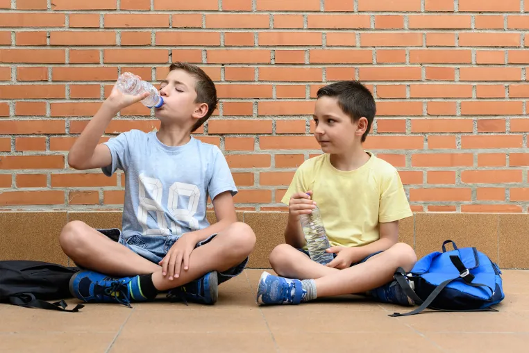 Bild: Getränke und Lernen - Warum Wasser Wissen fördert und in Plastikflaschen ideal aufgehoben ist