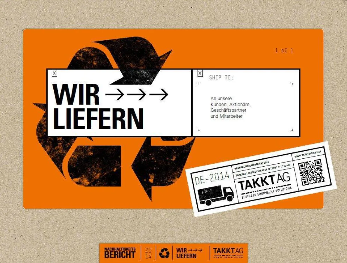 Nachhaltigkeitsbericht 2014 der TAKKT AG