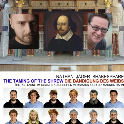 Shakespeare-Live-Lesung "Die Bändigung des Weibs" mit David Nathan und Simon Jäger Bild: Shakespeare-Live-Lesung "Die Bändigung des Weibs" mit David Nathan und Simon Jäger