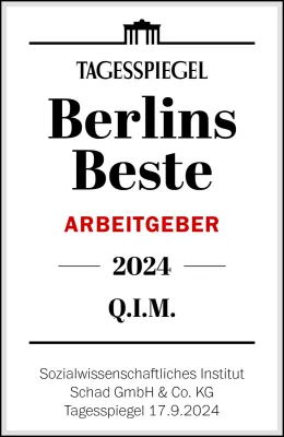 Bild: Q.I.M. Quartier Immobilienmanagement GmbH (Q.I.M.) gehört zu den besten Arbeitgebern Berlins 