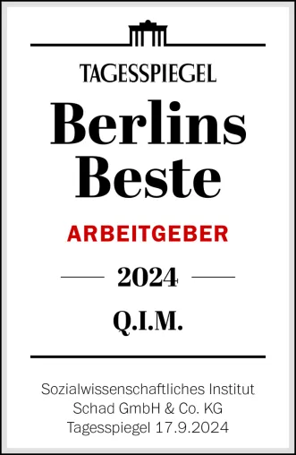 Q.I.M. Quartier Immobilienmanagement GmbH (Q.I.M.) gehört zu den besten Arbeitgebern Berlins Bild: Q.I.M. Quartier Immobilienmanagement GmbH (Q.I.M.) gehört zu den besten Arbeitgebern Berlins