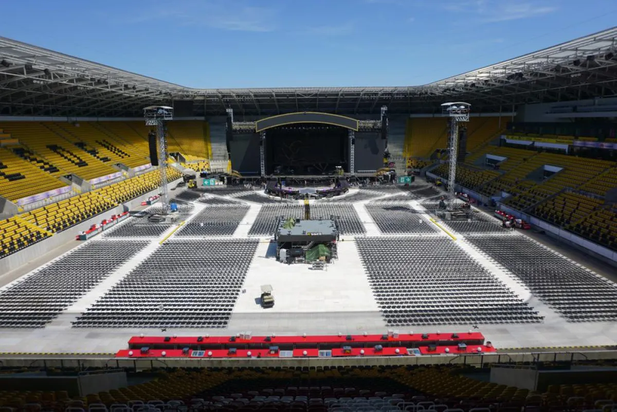 Tourstopp in Dresden - Bestuhlung in der Übersicht