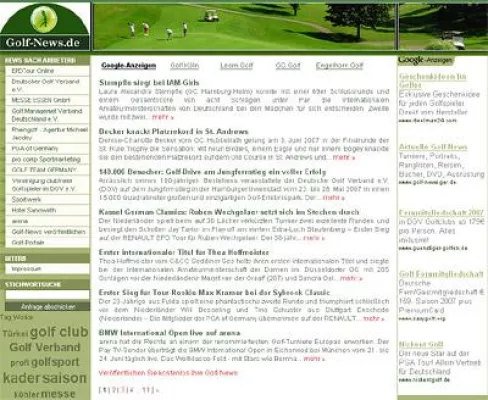 Alles rund um den Golfsport: golf-news.de Bild: Alles rund um den Golfsport: golf-news.de