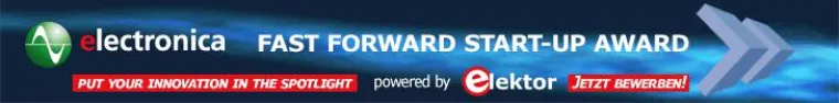 Bild: Der electronica Fast Forward Start-Up Award powered by Elektor geht in die Verlängerung