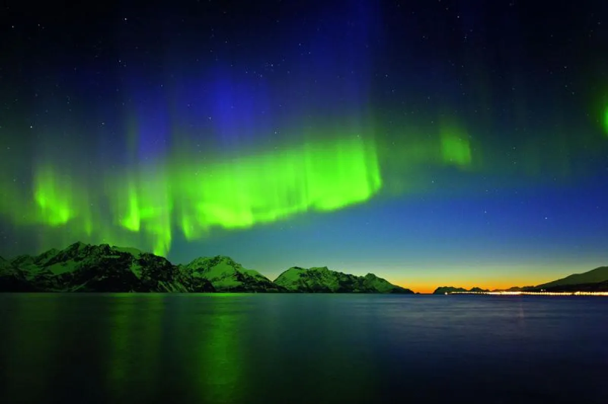 Beeindruckendes Naturschauspiel: Polarlicht im nördlichen Norwegen © Naturfoto/J R Olsen