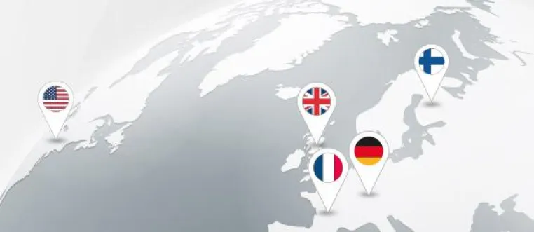 Bild: Der internationale B2B Webauftritt