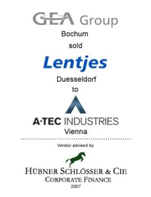 Bild: Hübner Schlösser & Cie beriet die GEA Group AG bei Veräußerung der Lentjes GmbH an die A-Tec AG