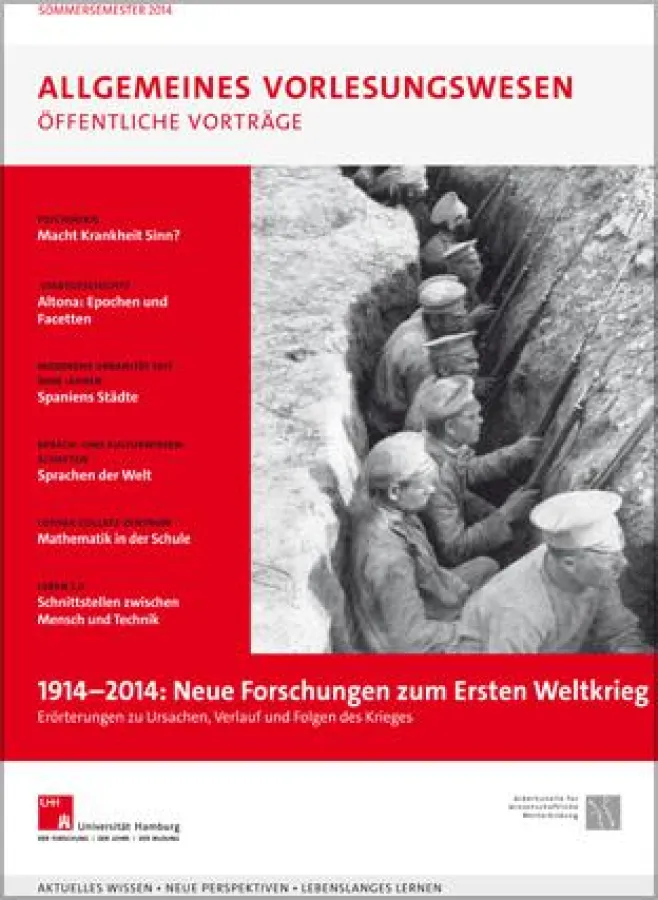 Das Programmheft des Allgemeinen Vorlesungswesen im Sommersemester 2014