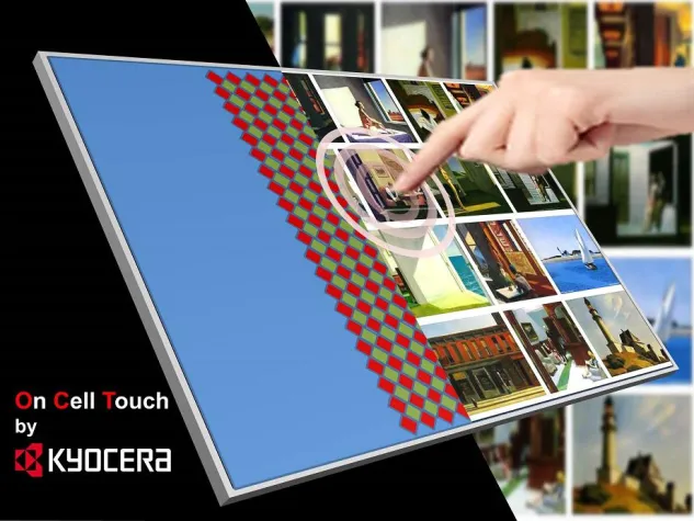 Bild: Kyocera präsentiert Touch Screen LCD Module ohne Frontglas
