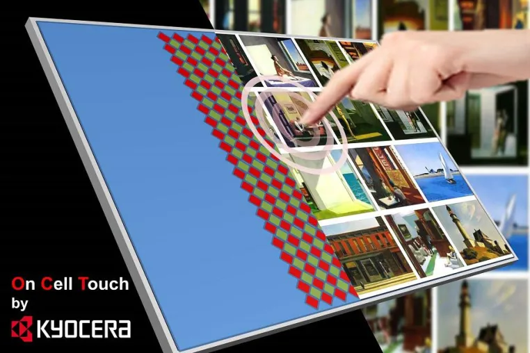 Bild: Kyocera präsentiert Touch Screen LCD Module ohne Frontglas