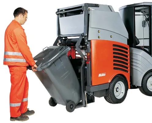 Bild: City-Reinigungsmaschine mit flexiblem Entsorgungskonzept