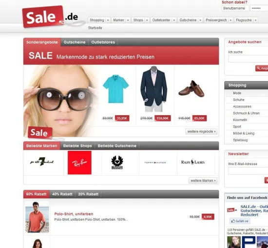 Über 100000 reduzierte Markenprodukte bei SALE Onlinemarketing GmbH Bild: Über 100000 reduzierte Markenprodukte bei SALE Onlinemarketing GmbH