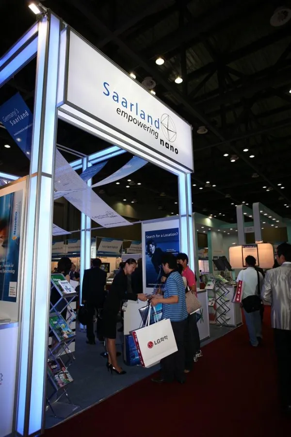 Saarländische Nanotechnologie in Seoul: Der Gemeinschaftsstand der Initiative 