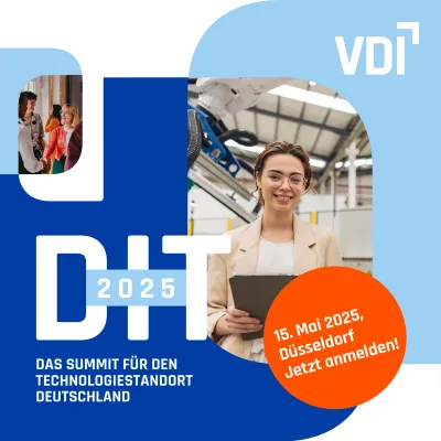 Bild: Deutscher Ingenieurtag 2025: VDI lädt zum Summit für den Wirtschafts- und Technologiestandort Deutschland ein