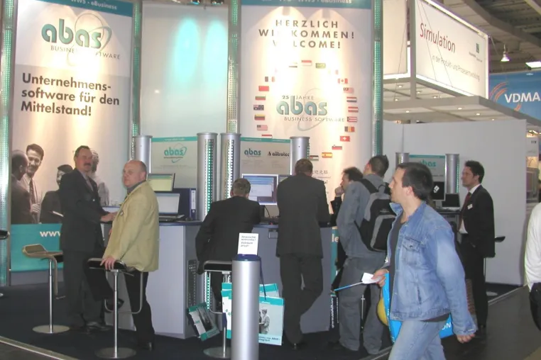 Bild: ABAS auf der Hannover Messe 2006