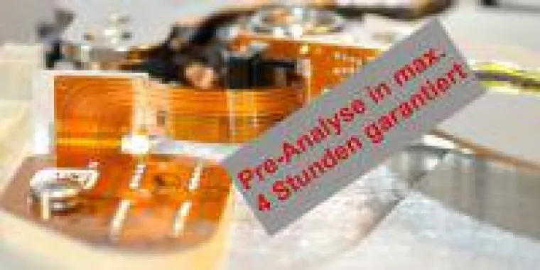 Bild: Datenrettung Analyse kostenlos in weniger als 4 Stunden