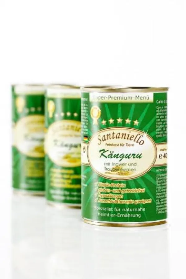 Single-Protein-Nassfutter mit Kängurufleisch ist gerade für empfindliche Hundemägen gut geeignet.