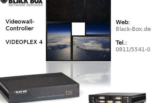 Bild: Videowall-Controller von Black Box für Displays von Samsung, NEC & Co. ermöglicht eindrucksvolle Videowände