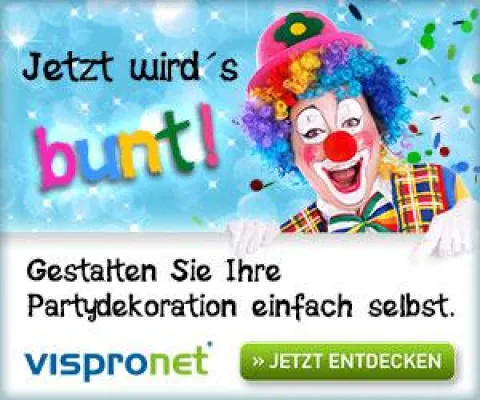 Bild: Jetzt wird’s bunt - Feiern Sie mit originellen Karnevalsideen von Vispronet®