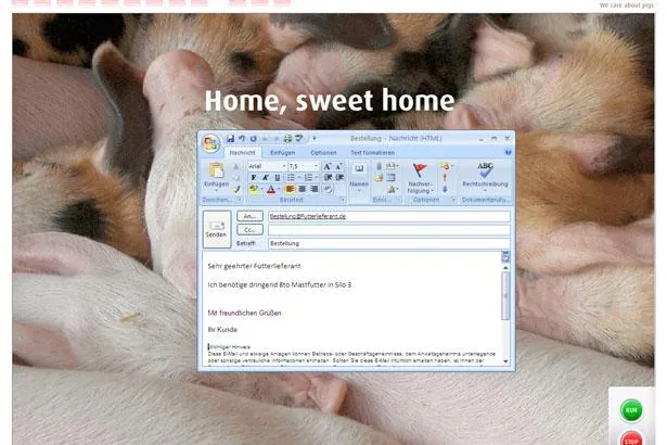 Bild: Komfortables Steuern für Schweinehalter