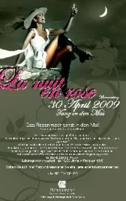 Bild: Stilvoller Tanz in den Mai 2009 - Das Rosenmeer am Bunten Garten in Mönchengladbach feiert "La nuit en rose"