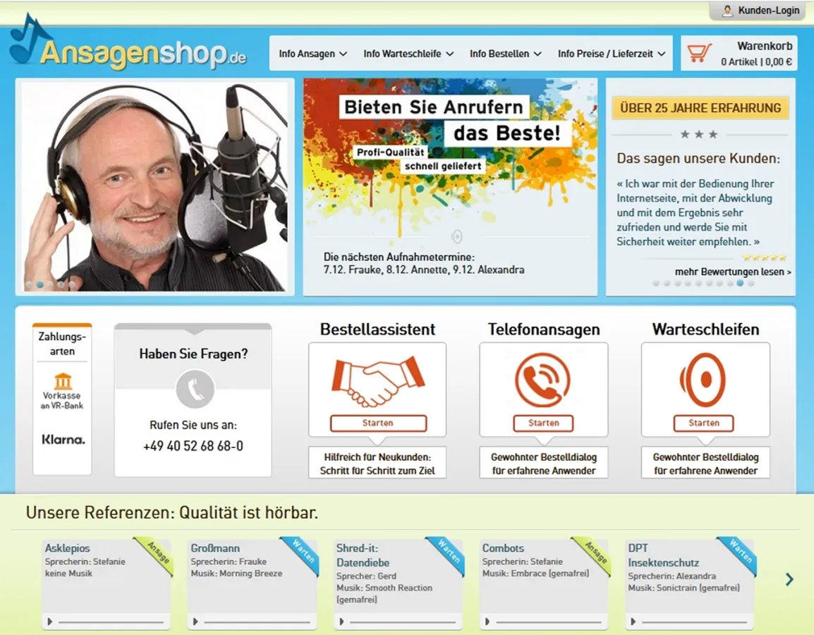 Ansagenshop.de: Telefonansagen zum Jahreswechsel (© PPRS GmbH)