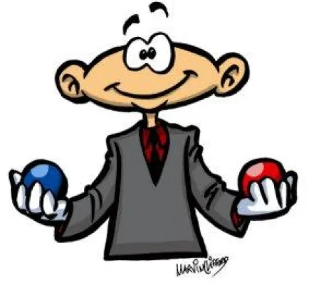 Bild: Jonglieren ist ideal für Sitzberufler, Kopfarbeiter und Informationsmanager