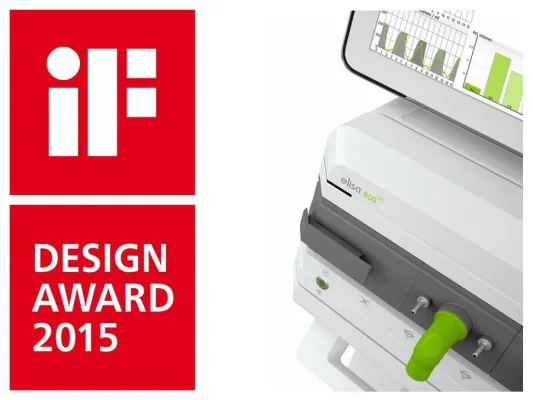 Medizin meets Design: Design-Award für das Intensivbeatmungsgerät ELISA 800 VIT Bild: Medizin meets Design: Design-Award für das Intensivbeatmungsgerät ELISA 800 VIT