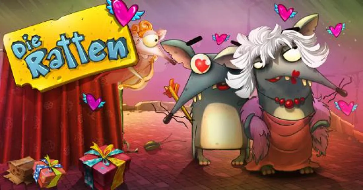 Die Ratten werden zum Valentinstag in Amor's Bann gezogen.