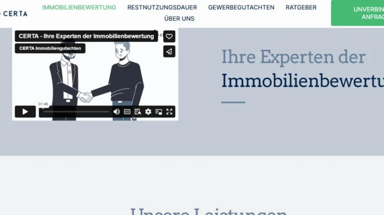 Bild: CERTA Immobiliengutachter: Expertise in Verkehrswertgutachten und Immobilienbewertung