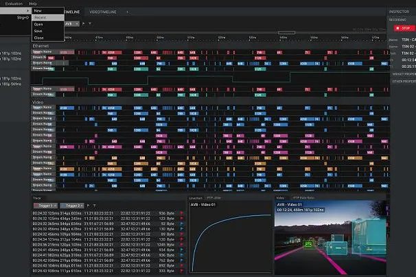 Bild: Modernste Messtechnik für Time Sensitive Networks in der Fahrzeugindustrie