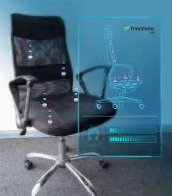 Bild: DMEA 2019 - Fraunhofer IGD: Intelligenter Stuhl fördert gesundes Sitzen