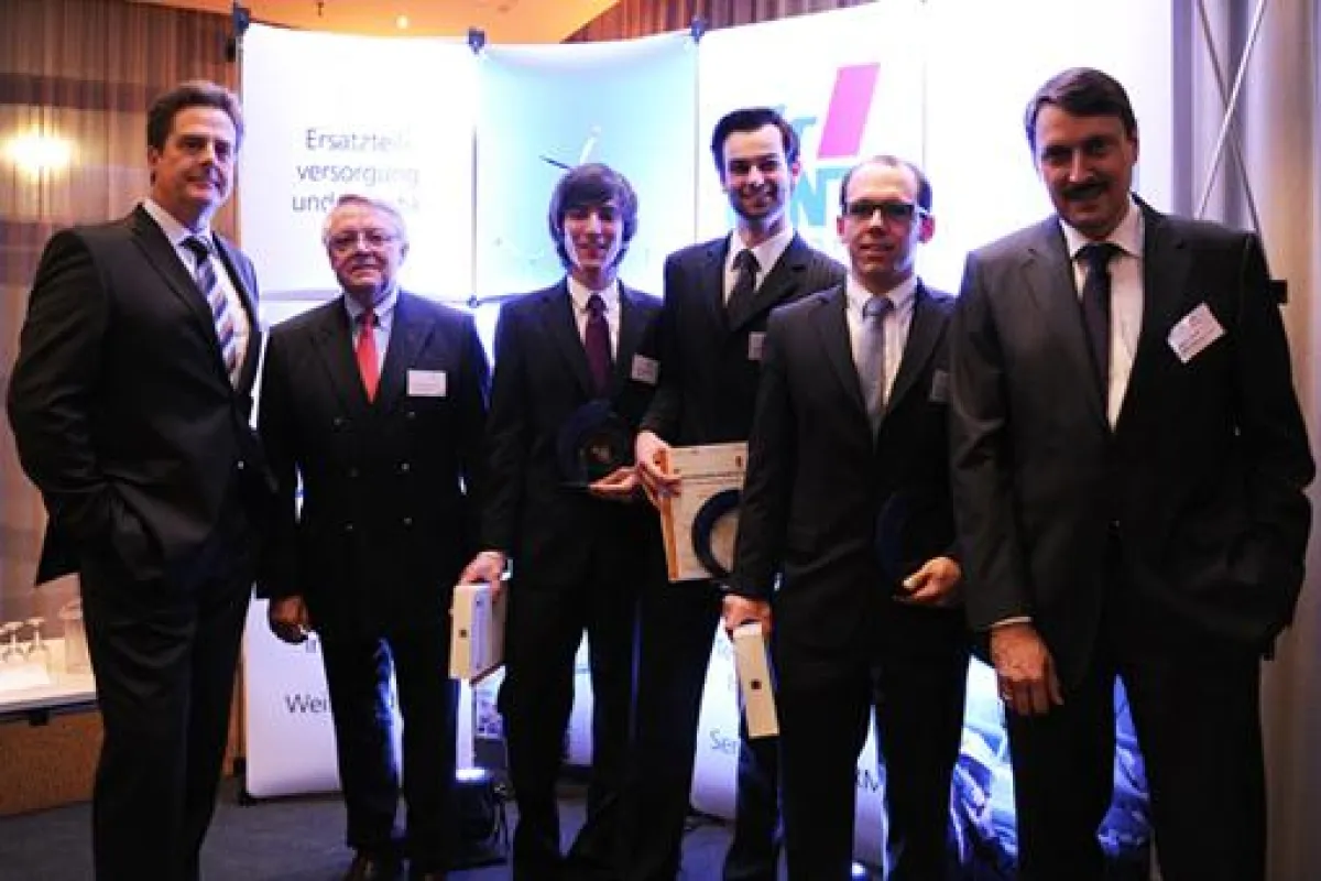 Foto: Prof. V. Stich, Prof. W. Eversheim, J. Scheifers, A. Heßler, H. Heikenfeld, A. Meisel