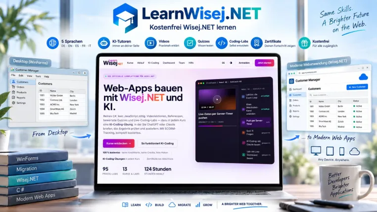 Learn Wisej.NET: Kostenfrei Wisej.NET lernen Bild: Learn Wisej.NET: Kostenfrei Wisej.NET lernen