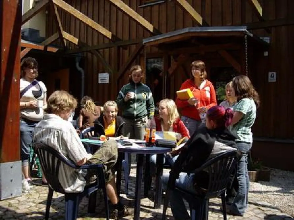 Pause während einer verreiser-Betreuerschulung - Foto: Uta Herwick, 2008