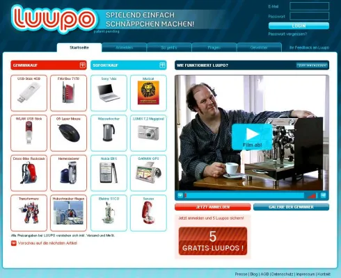 Bild: Spielend einfach Schnäppchen machen – Internet-Plattform LUUPO startet neuartiges Auktionsprinzip