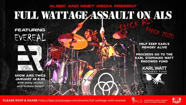 Rocking out for ALS - kanadische Band Evereal plant digitales Benefiz-Konzert Bild: Rocking out for ALS - kanadische Band Evereal plant digitales Benefiz-Konzert