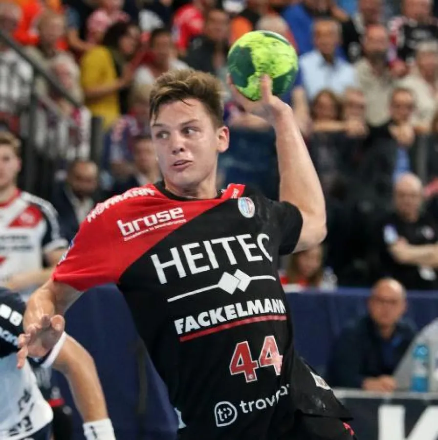 (Foto: HJKrieg, Erlangen): Christoph Steinert war neben Nikolai Link bester Werfer