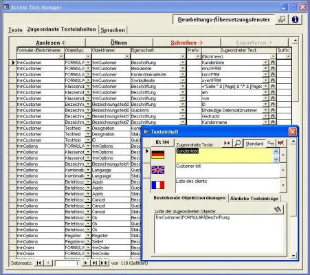 Bild: Access Text Manager: Neues Tool für Microsoft Access Entwickler