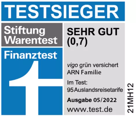 Bild: Auslandskrankenversicherung: vigo ist TESTSIEGER bei Stiftung Warentest und Focus Money